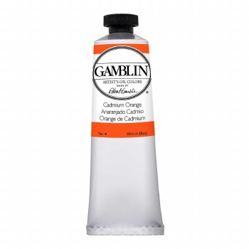 Gamblin Oil Colors, 37ml, Cadmium Orange