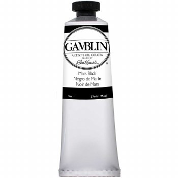 Gamblin Oil Colors, 37ml, Mars Black