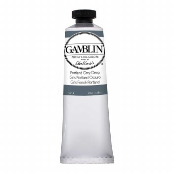Gamblin Oil Colors, 37ml, Portland Grey Deep