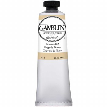 Gamblin Oil Colors, 37ml, Titanium Buff