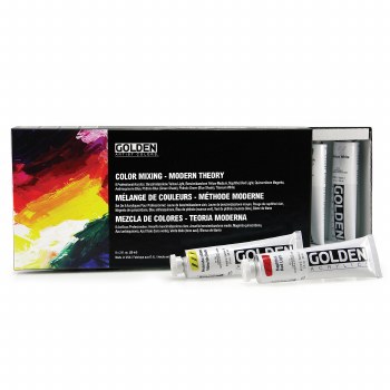 Golden Modern Theory Color Mixing Set, 8 Colors, 2 oz Tubes