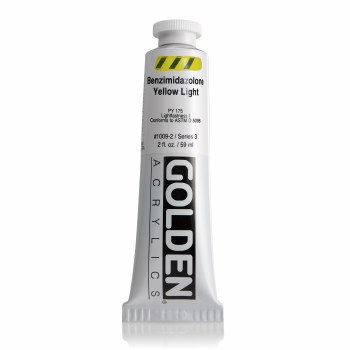 Golden Heavy Body Acrylics, 2 oz, Benzimidazolone Yellow Light