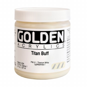 Golden Heavy Body Acrylics, 8 oz, Titan Buff