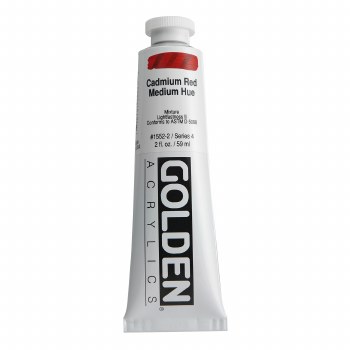 Golden Heavy Body Acrylics, 2 oz, Cadmium Red Medium Hue