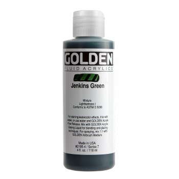 Golden Fluid Acrylics, 4 oz, Jenkins Green