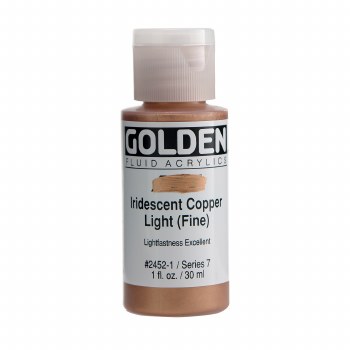 Golden Fluid Acrylics, 1 oz, Iridescent Light Copper