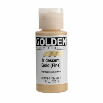 Golden Fluid Acrylics, 1 oz, Iridescent Gold