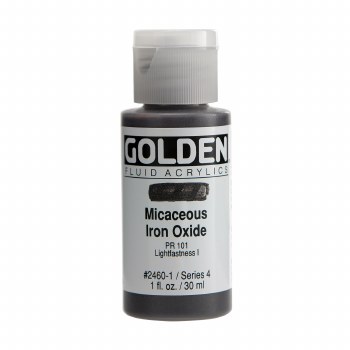 Golden Fluid Acrylics, 1 oz, Micaceous Iron Oxide