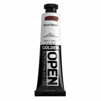 Golden OPEN Acrylics, 2 oz, Burnt Sienna