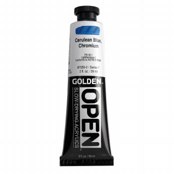 Golden OPEN Acrylics, 2 oz, Cerulean Blue, Chromium