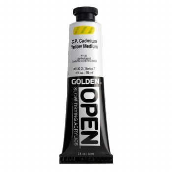 Golden OPEN Acrylics, 2 oz, C.P. Cadmium Yellow Medium