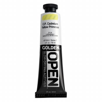 Golden OPEN Acrylics, 2 oz, C.P. Cadmium Yellow Primrose