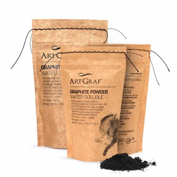 ArtGraf Water-Soluble Graphite & Carbon, ArtGraf Graphite Powder - 100gsm