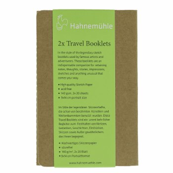 Hahnemuhle Travel Booklets, 2 Pack, 5.3" x 8.2"