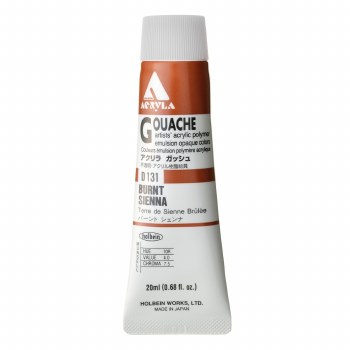 Holbein Acryla Gouache, 20ml, Burnt Sienna