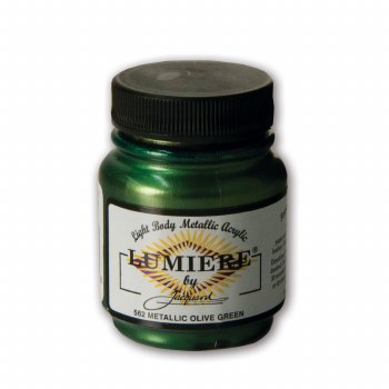 Lumiere Acrylic Colors, Metallic Olive Green