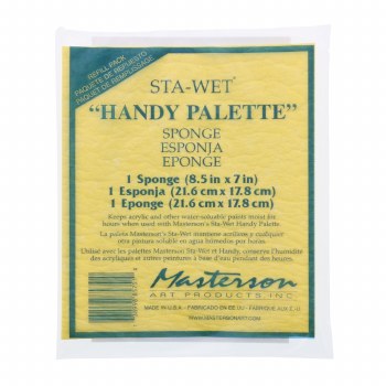 Sta-Wet Palette Sponge Refills, Handy Palette Sponge, 8.5" x 7"