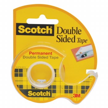 Scotch Double Sided Tape, 1/2 in. x 450 in. Dispenser Roll