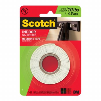 Scotch Mounting Tape, 1 in. x 50 in. Roll