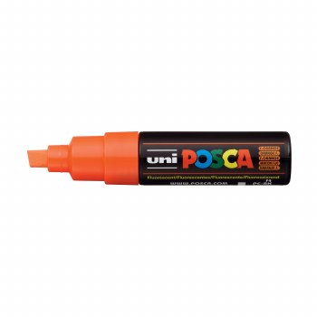 POSCA, PC-8K Broad Chisel, Fluorescent Orange