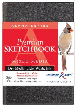 Alpha Series Hard-Cover Sketch Books, 4" x 6"