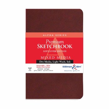 Alpha Series Soft-Cover Sketch Books, 5.5" x 8.5"