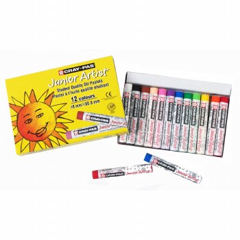 Cray-Pas Junior Artist Oil Pastels, 12-Color Set