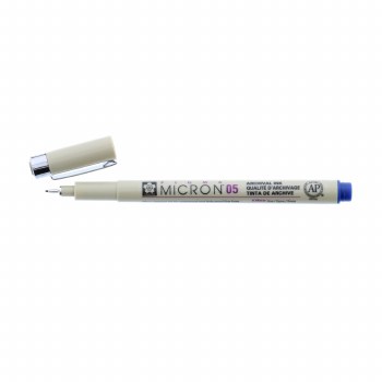 Pigma Micron Pens, .45 mm, Royal Blue - 05