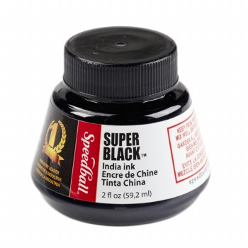 Super Black India Ink, 2 oz. Bottle