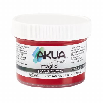 Akua Intaglio Ink, 2 oz. Jars, Crimson Red