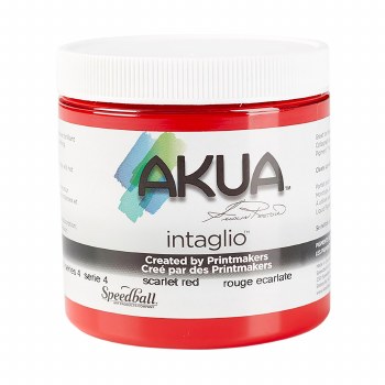 Akua Intaglio Ink, 8 oz. Jars, Scarlet Red