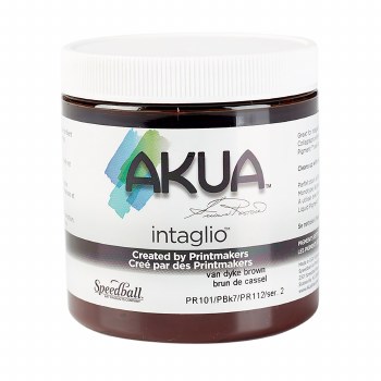 Akua Intaglio Ink, 8 oz. Jars, Van Dyke Brown