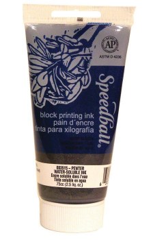 Block Printing Inks - Water-Based, 1.25 oz., Pewter