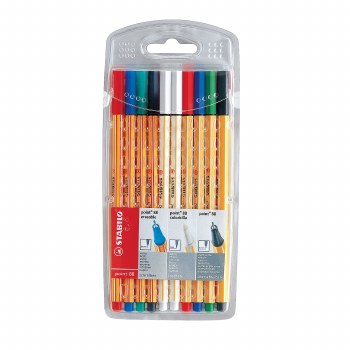 Point 88 Pen Sets, 10-Color Wallet Set