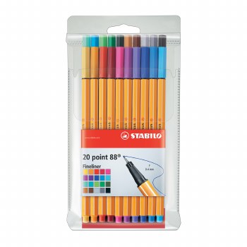 Point 88 Pen 20-Color Set