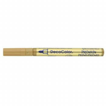 DecoColor Premium Paint Markers, 3mm Fine Tip, Gold