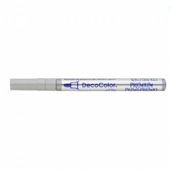 DecoColor Premium Paint Markers, 3mm Fine Tip, Silver