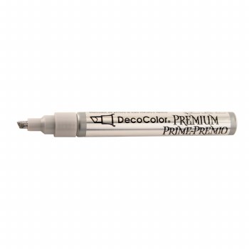 DecoColor Premium Paint Markers, Chisel Tip, Silver