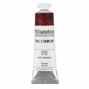 Williamsburg Handmade Oil Colors, 37ml, Carls Crimson (Permanent)