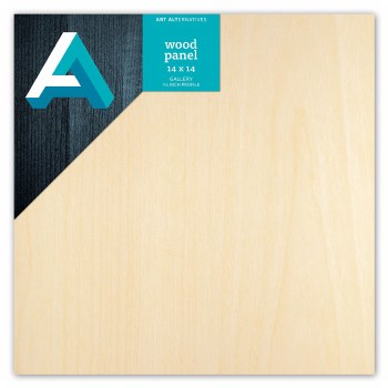 Wood Gallery Panel, 1-1/2" Profile, 14" x 14"