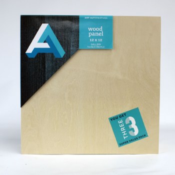 Wood Panel Value Packs, 12" x 12" - Gallery Profile, 3/Pkg.