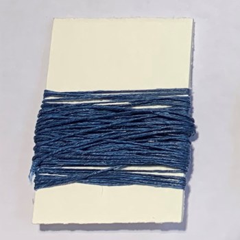 Waxed Linen Binder's Thread, Blue
