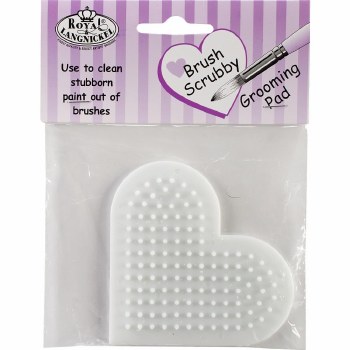 Brush Scrubby Grooming Pad, Use to Clean Stubborn Paint out of Brushes