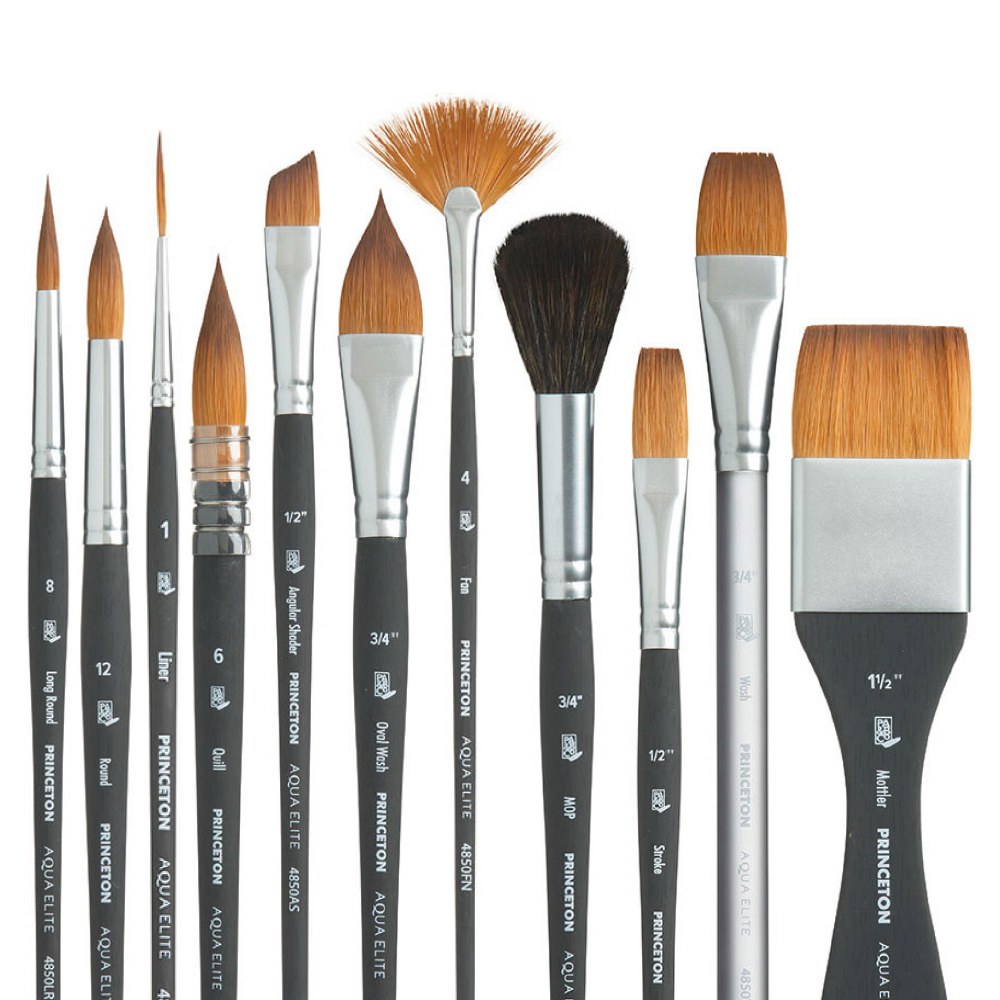 Princeton Aqua Elite Series 4850 Synthetic Kolinsky Sable Brush Sets