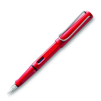 Lamy Safari Fountain Pen, Fine, Red