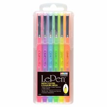 LePen Neon Color 6 Piece Set