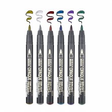 Opaque Brush Metallic Marker, Silver