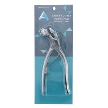 Canvas Pliers, 2-3/8 Serrated Jaws, Nickel Plated