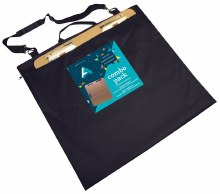 Artists Essential On-the-Go Portfolio + Tote Board Combo, 23 in. wide x 26 in. height Artist Tote Board Inside, 27 in. wide x 26-1/2 in. height Portfolio