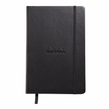 Rhodia Webnotbooks, 5.5" x 8.25" Dots, 96 Sheets, Black Cover